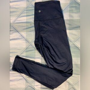 Lululemon Wunder Under Pant Denim Luon Naval Blue